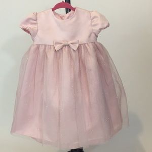 Neiman Marcus Dress in Soft Pink Satin and Shimmer